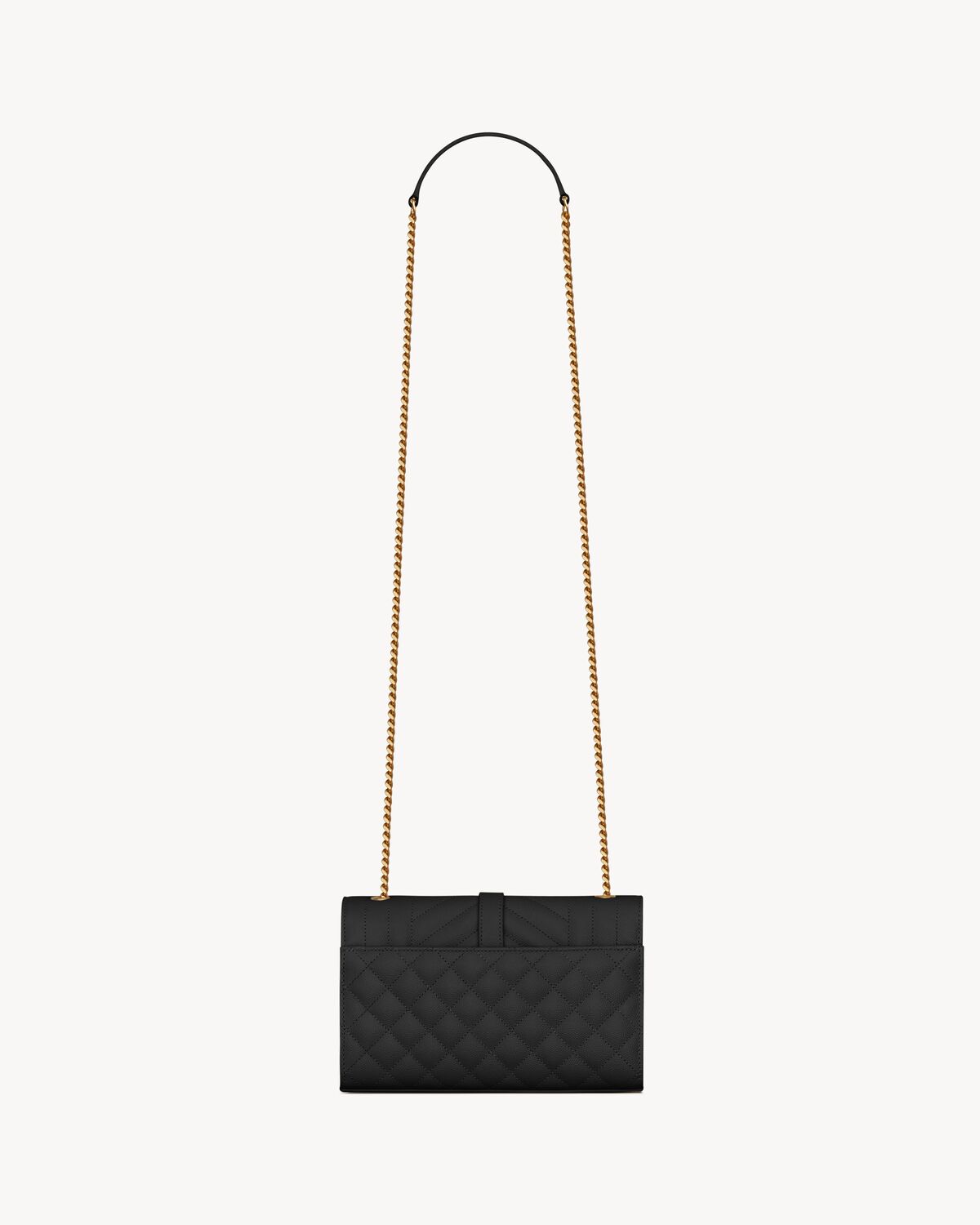 YSL Envelope Small in Quilted Grain De Poudre Embossed Leather - Image 5